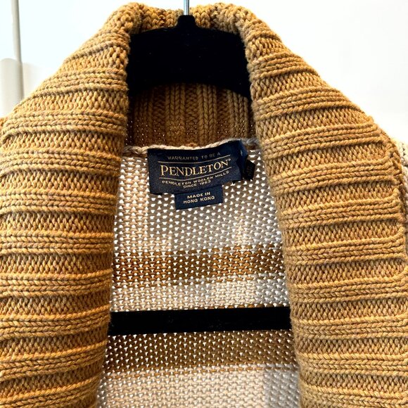 Pendleton - Harding Open Cardigan - Sandshell Multi - Size Small - Picture 8 of 13